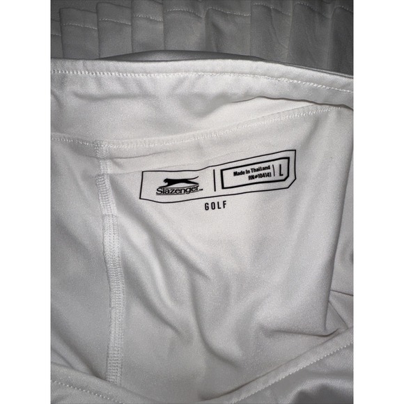 Slazenger Pull On A-Line Pleated Tennis Skirt Skort Women's Large White (Shorts) - Picture 6 of 12